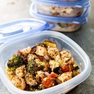 Italian Chicken Meal Prep Bowls