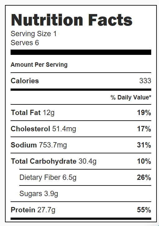 Steak Tortilla Soup Nutrition Facts