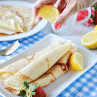 Easy to make Coconut dairy free crepes