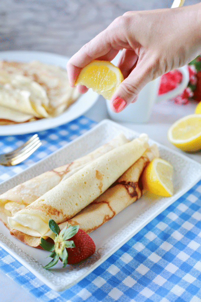 Easy to make Coconut dairy free crepes