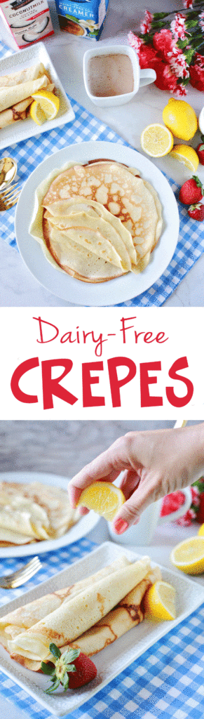 Dairy-free Crepes Dairy Free Crepes!!! These are like heaven and are totally tasty.