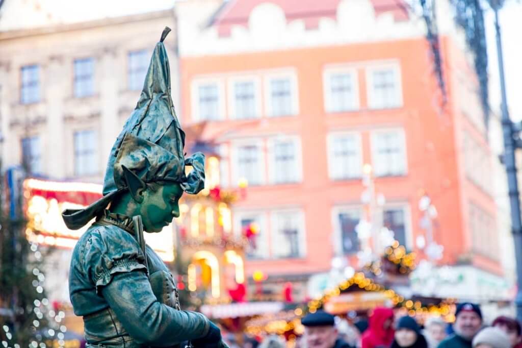 Christmas elf at the Polish Christmas markets