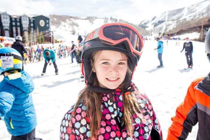 Ski park city with epic school kids program