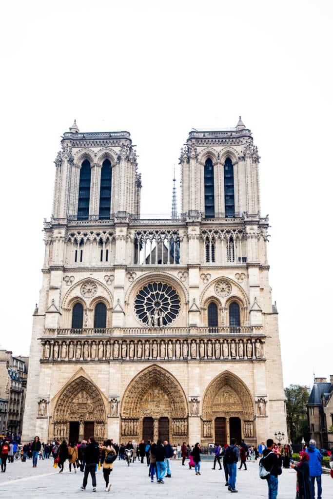 The beautiful building of Notre Dame