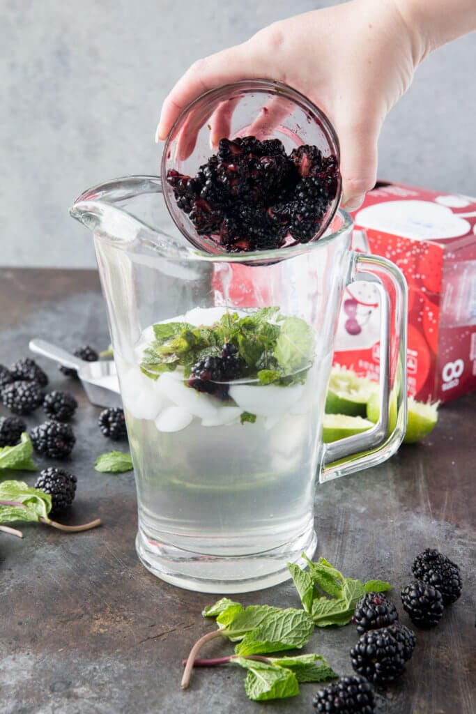 Blackberries are great for mocktails