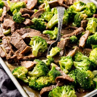 Sheet pan beef and broccoli is convenient and tasty