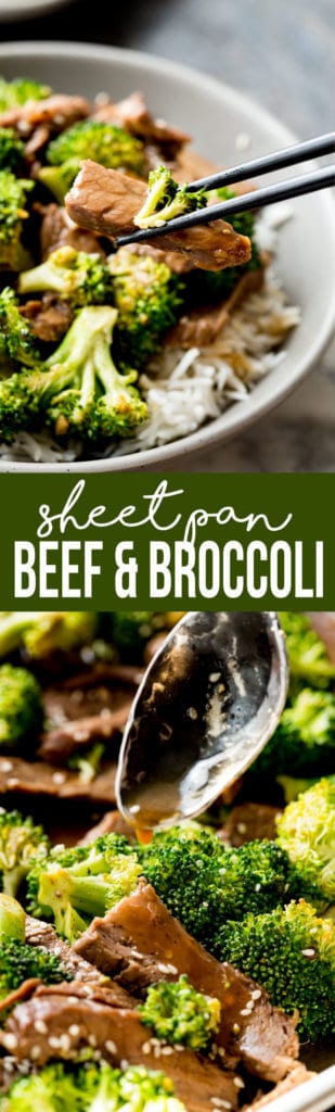Delicious and easy sheet pan beef and broccoli