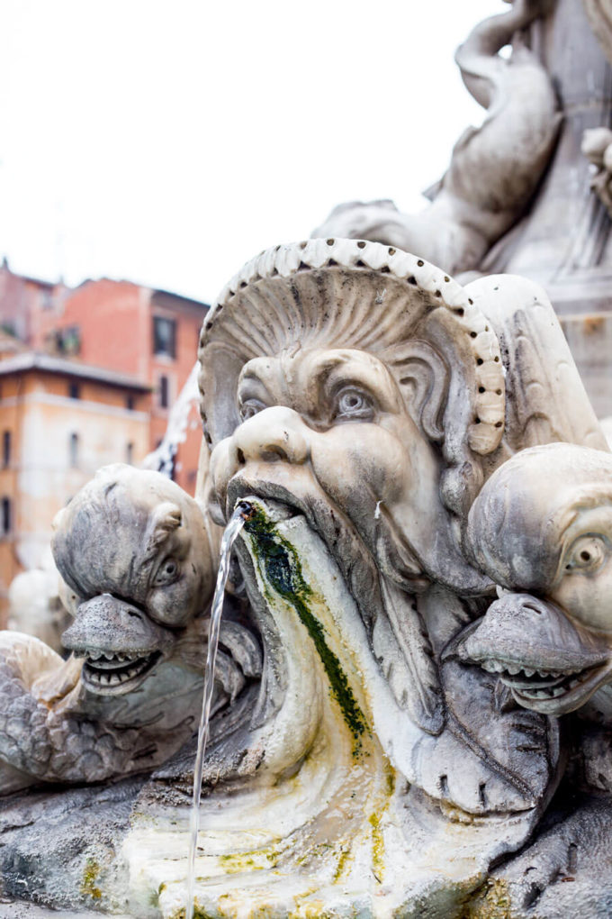 The beautiful fountains and architecture in ROME