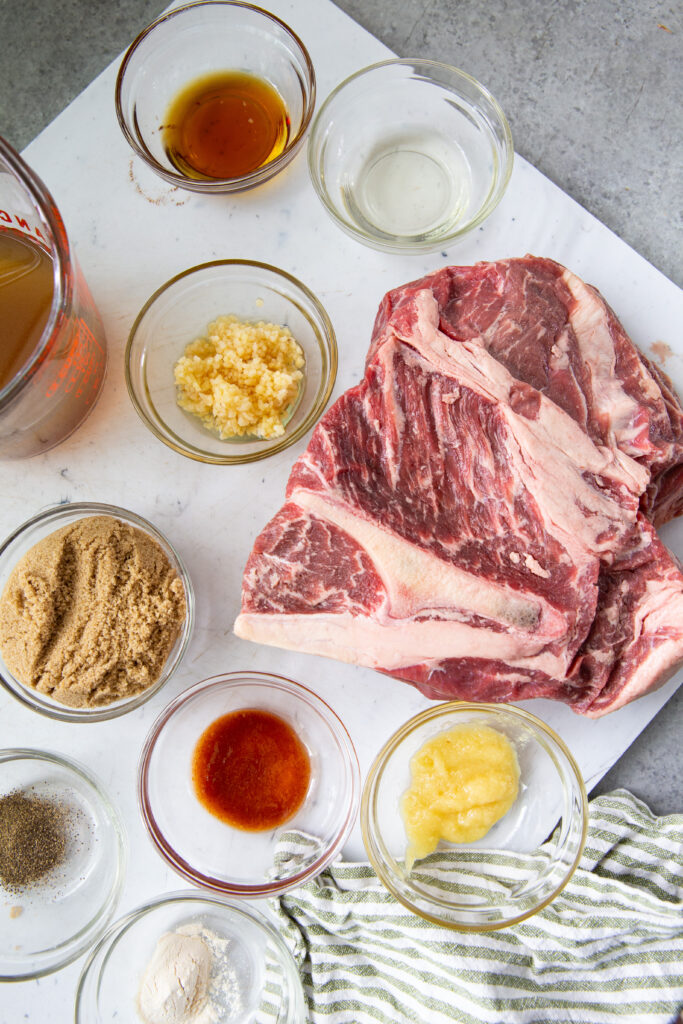 ingredients needed for slow cooker Korean Beef