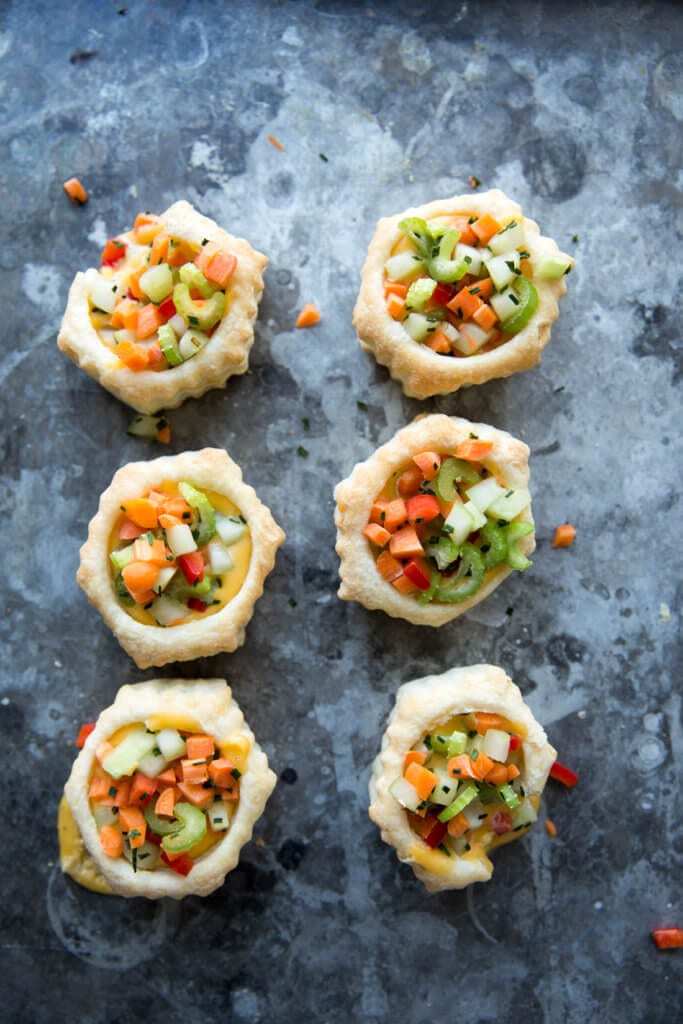 Veggie Cheese Puffs are the perfect cheese filled appetizer