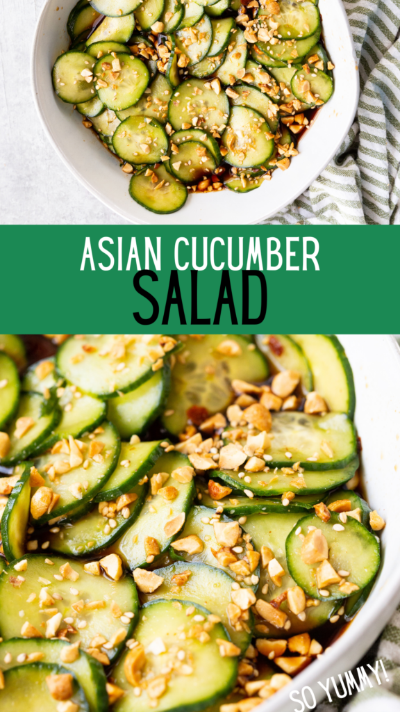 Asian cucumber salad, a light refreshing cucumber salad that is loaded with flavor. 