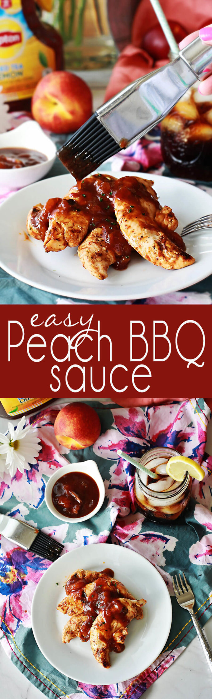 Easy Peach BBQ Sauce easy peach bbq sauce