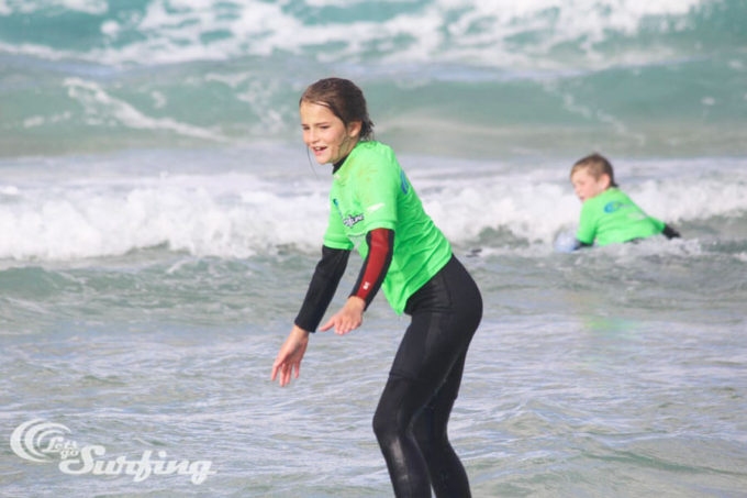 Surfing bondi beach