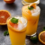 Mongo Orange Mojito refreshing summer drink with no alcohol, virgin mojito