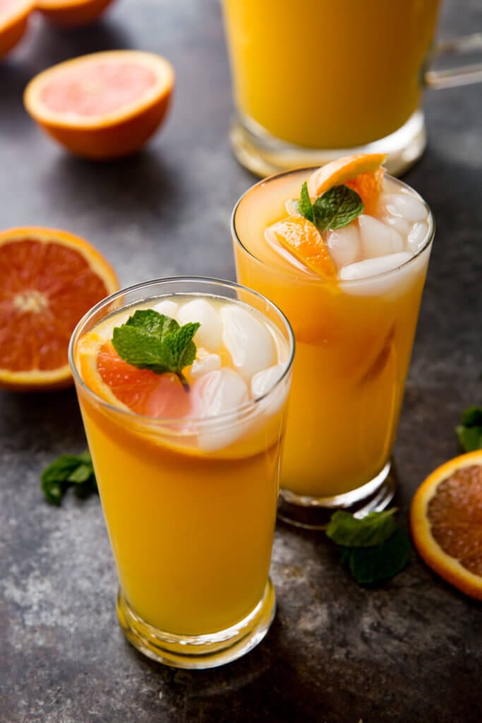 Mongo Orange Mojito refreshing summer drink with no alcohol, virgin mojito