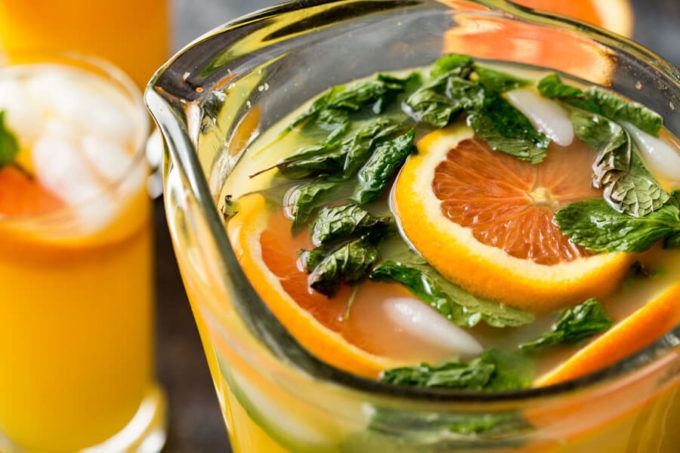 Mango Orange Mojito pitcher is a refreshing summer drink and alcohol free