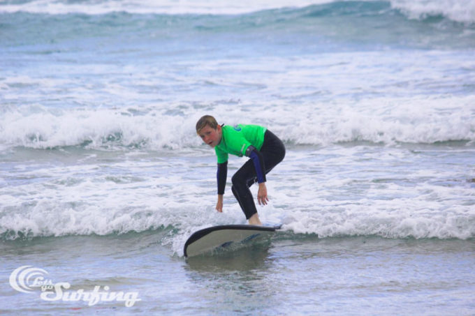 Surfing at Bondi Beach in Sydney Australia