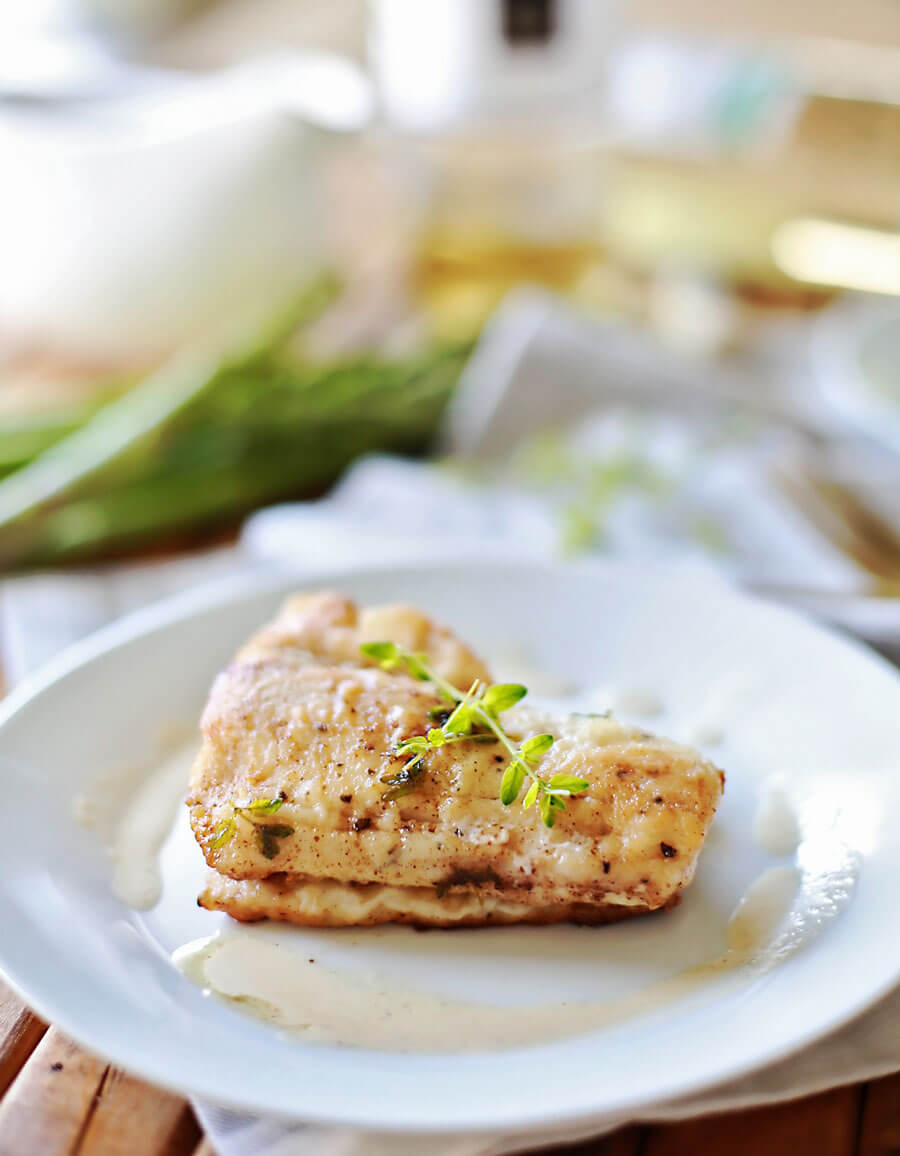 Haddock Recipes with browned butter white wine sauce: Flaky haddock pan fried, and served with a browned butter white wine sauce. Amazingly flaky fish, with a gourmet flavor, prepared in 20 minutes or less. This simple but elegant meal is sure to be a hit!