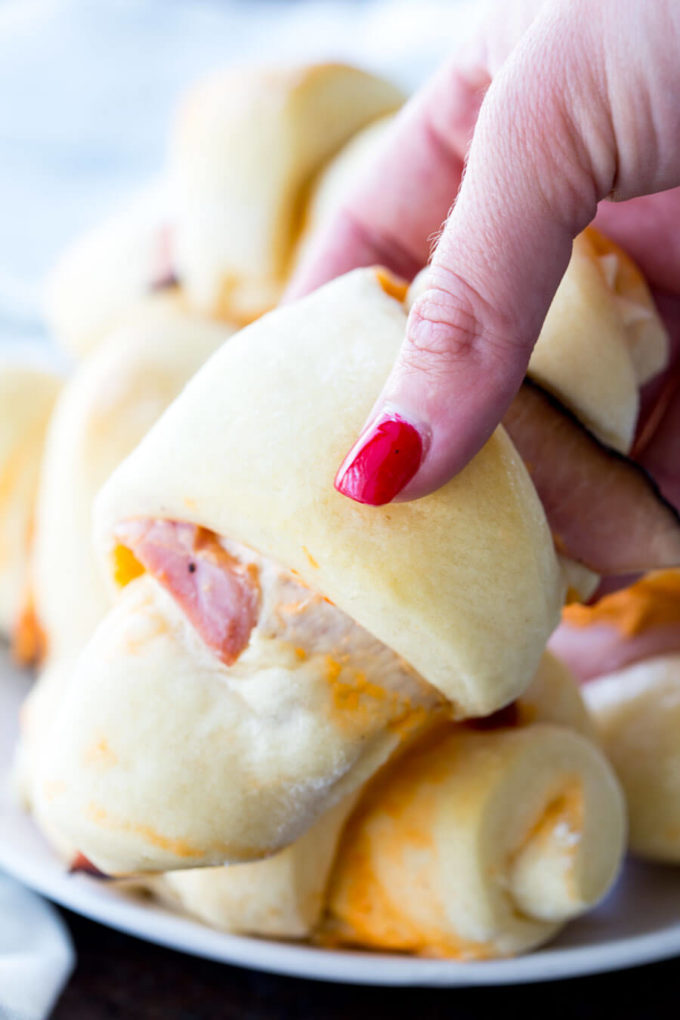 Ham and Cheese Rolls are the best dinner! So easy and majorly delicious. 
