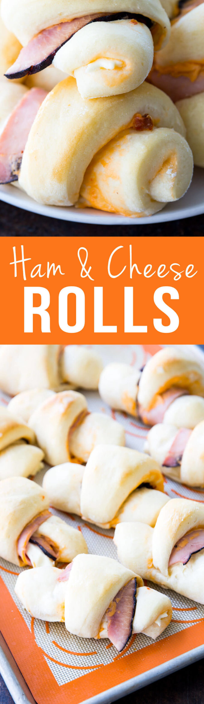 Ham and Cheese Rolls are the best dinner! So easy and majorly delicious.