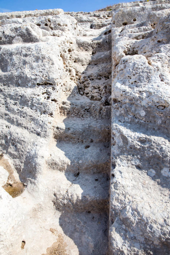 Archeological park in Siracusa Italy, greek and roman amphitheaters