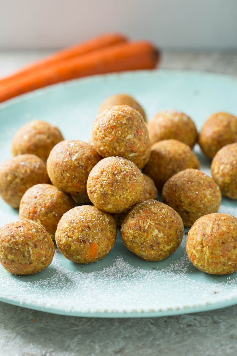 Super easy no-bake Carrot Cake Bites that are perfect for snacks or dessert