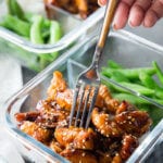 GInger Orange Chicken meal prep is a great make ahead lunch option