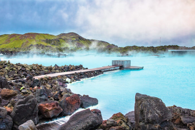 The beautiful Blue Lagoon in Iceland