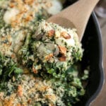 Easy Creamed Spinach and Mushrooms