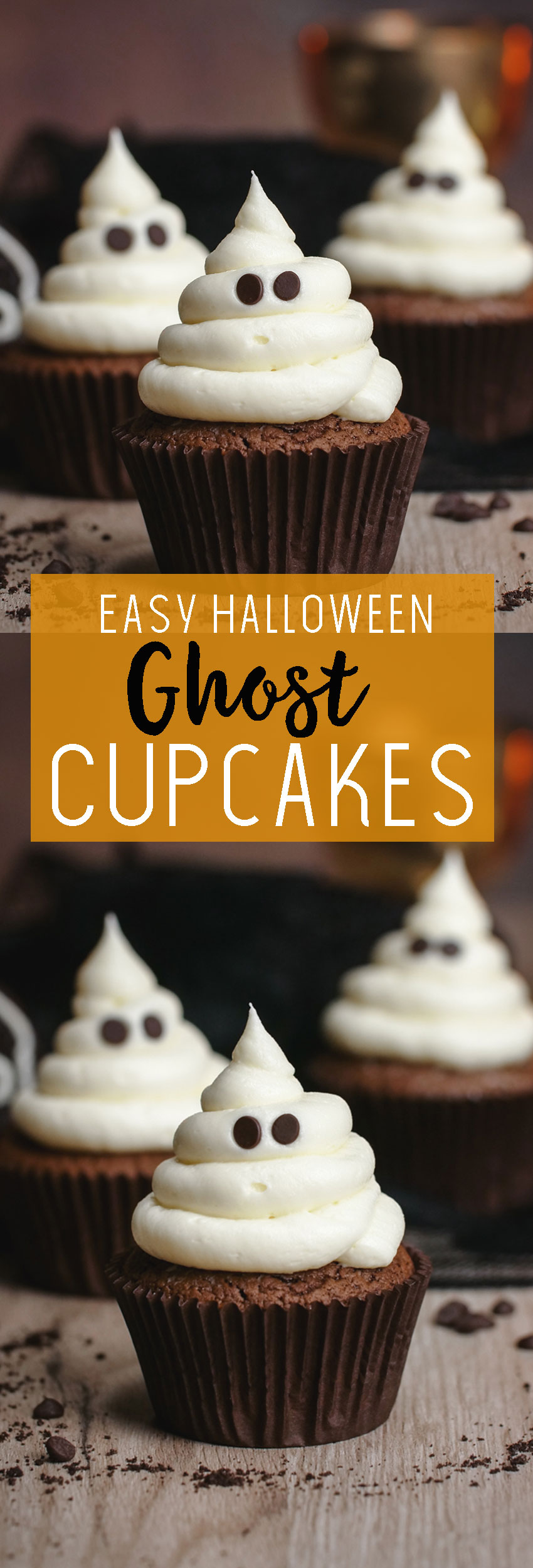 Halloween Ghost cupcakes: Halloween cupcake ideas