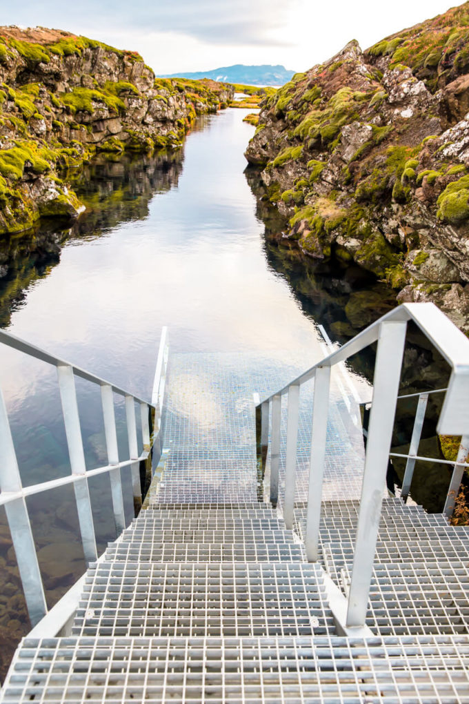 Silfra in Iceland, snorkeling in the continental divide