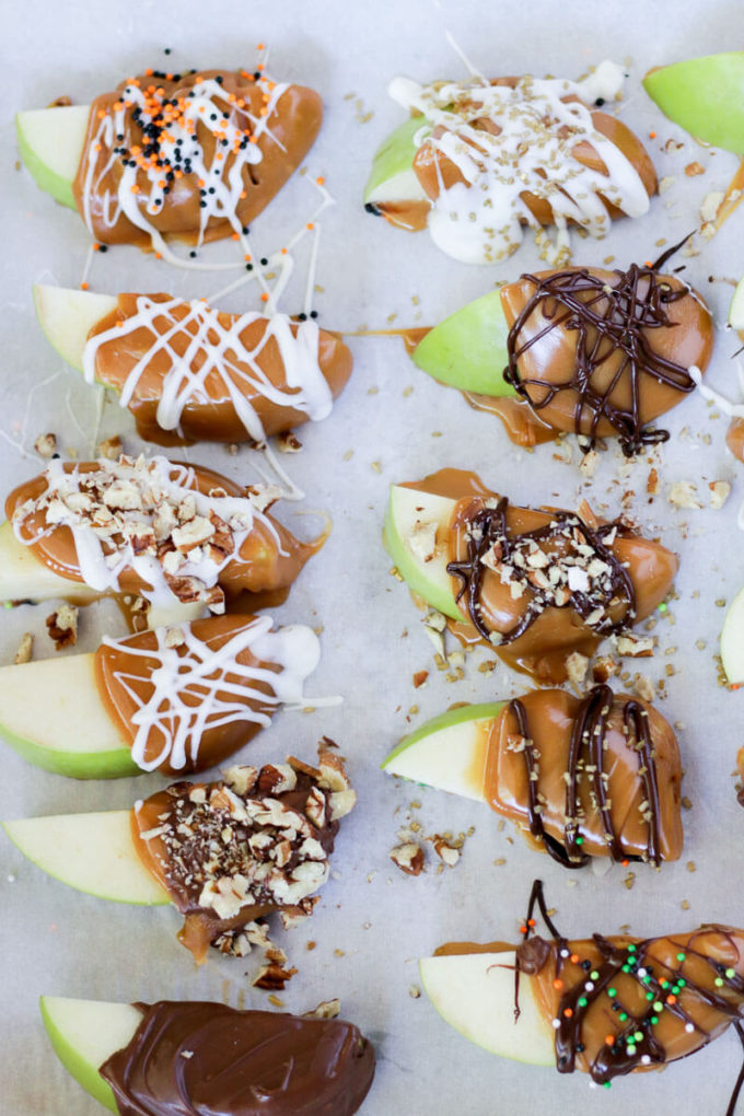 Caramel Apple Slices