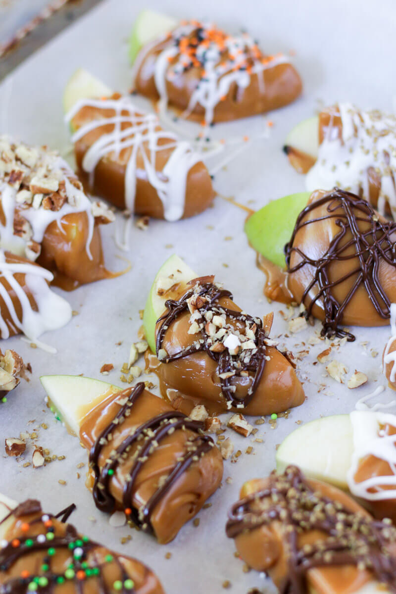 Caramel Apple Slices