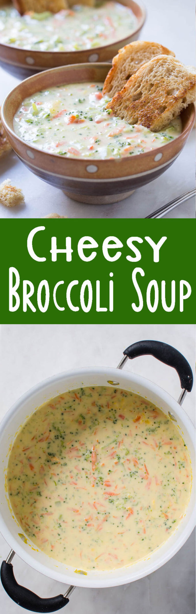 Homemade Creamy And Cheesy Broccoli Soup Recipe