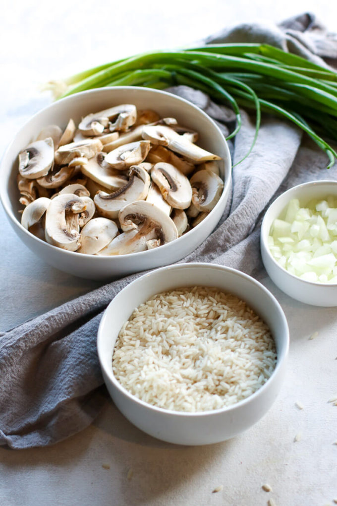 This Mushroom Rice Pilaf is the perfect earthy addition to your dinner table!