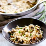 This Mushroom Rice Pilaf is the perfect earthy addition to your dinner table!