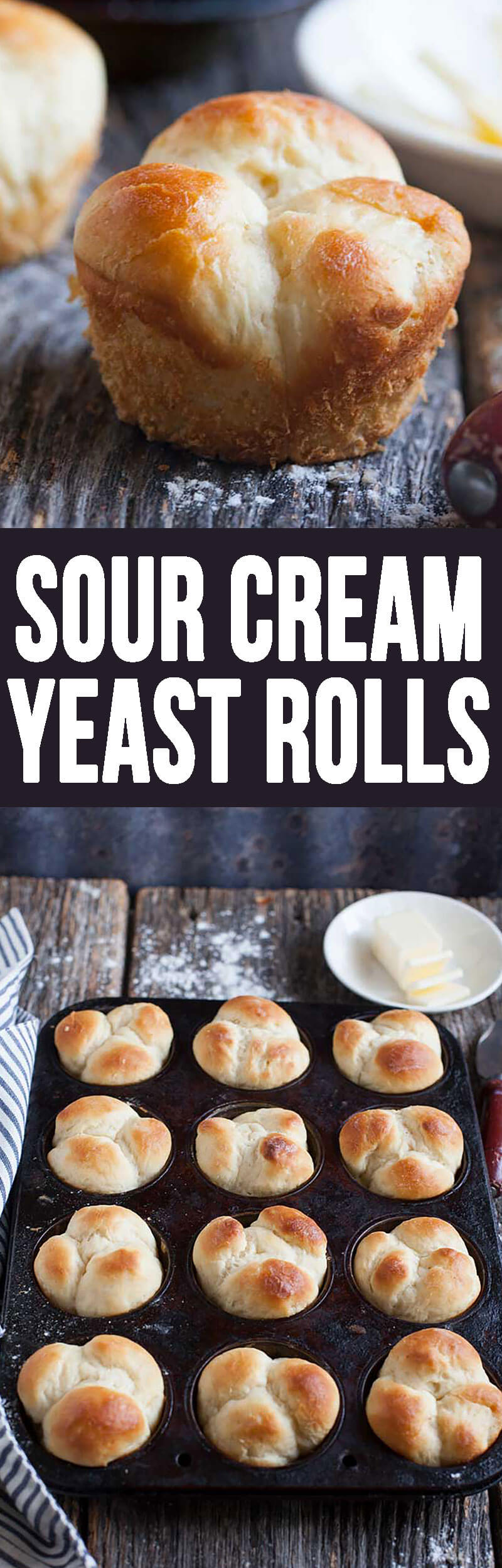 Sour Cream Yeast Rolls are excellent for Thanksgiving. These are tasty rolls. 