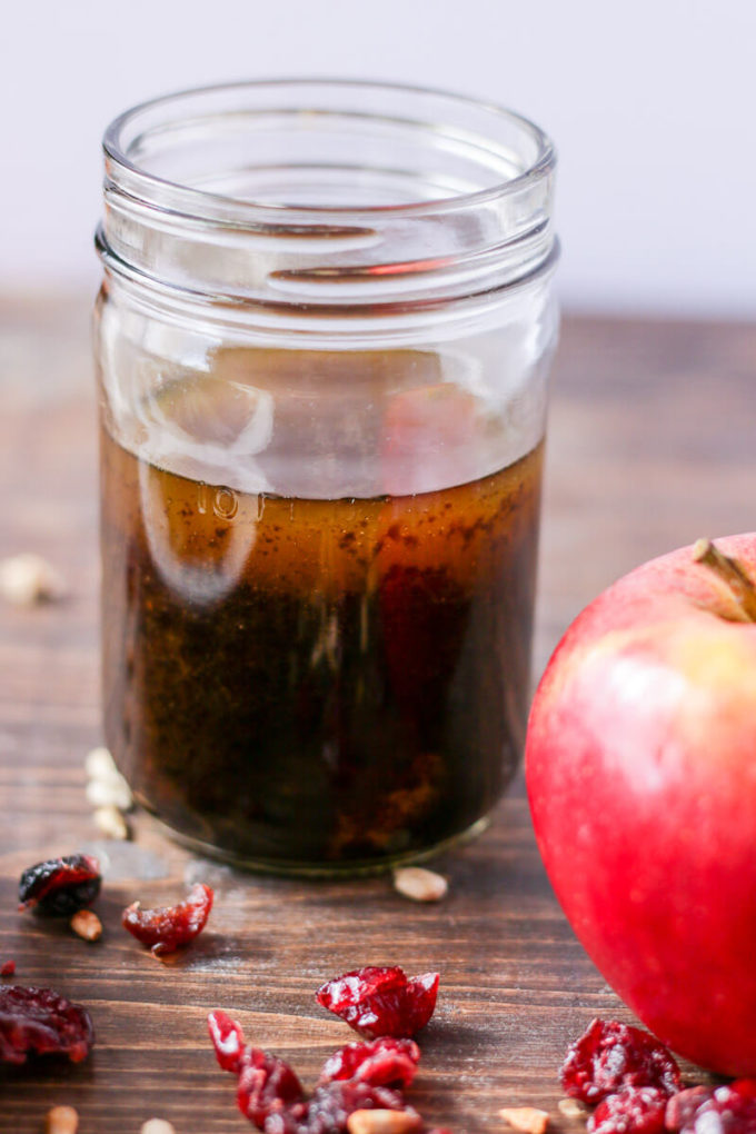 Apple Spinach Salad with Balsamic Vinegar Dressing 