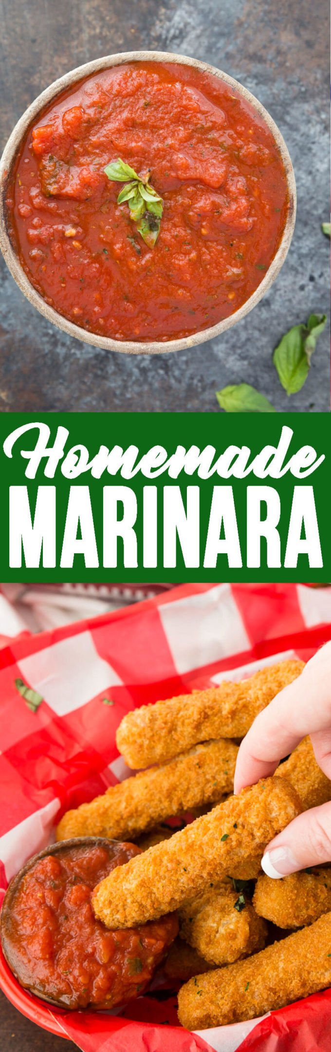 Homemade marinara dipping sauce