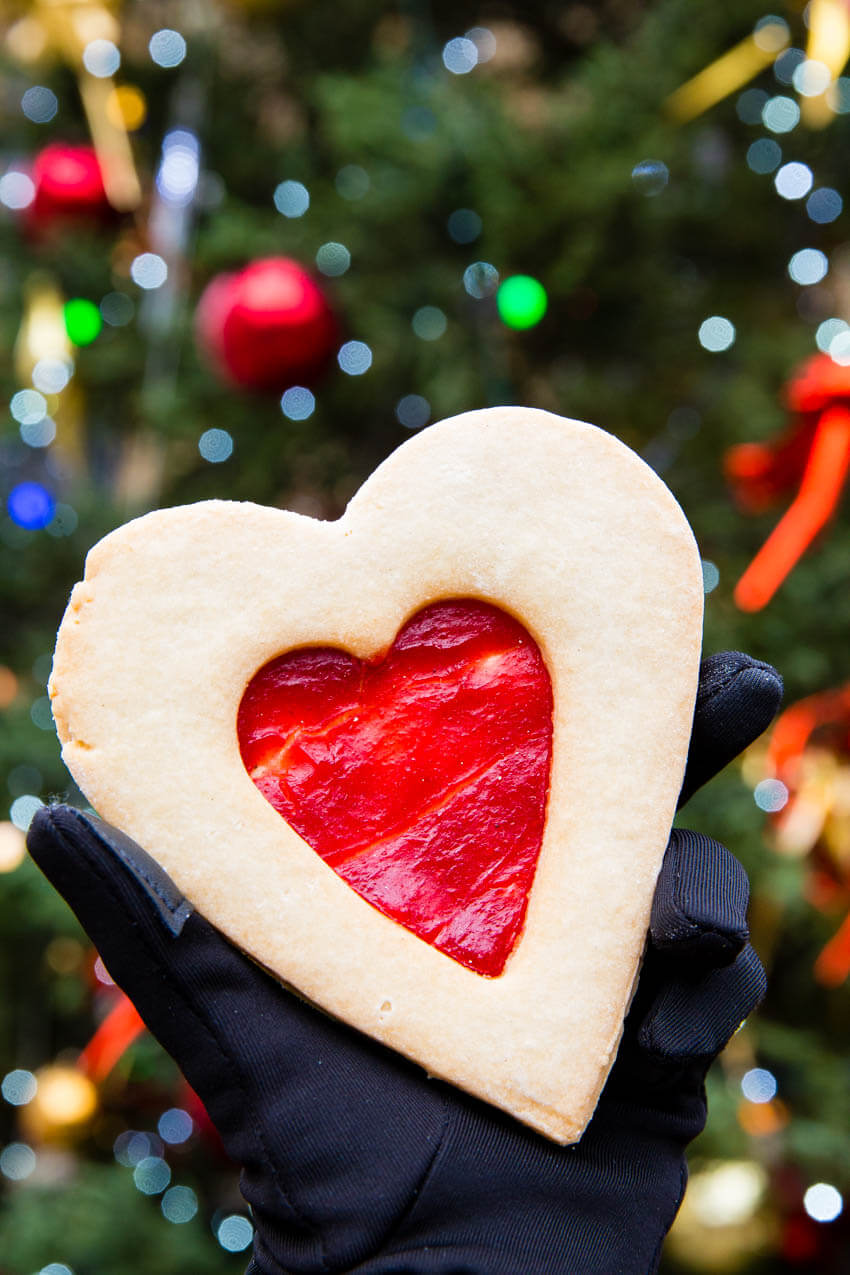 A delicious linger cookie, Christmas market food