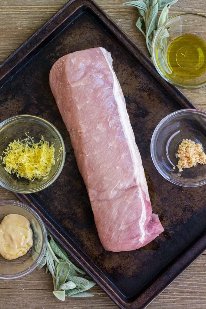 This Garlic and Sage Rubbed Pork Tenderloin recipe is an easy 30-minute dinner that's great for busy weeknights, but it's special enough for an intimate holiday meal too!