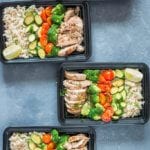 Lemon Chicken with Cilantro Brown Rice