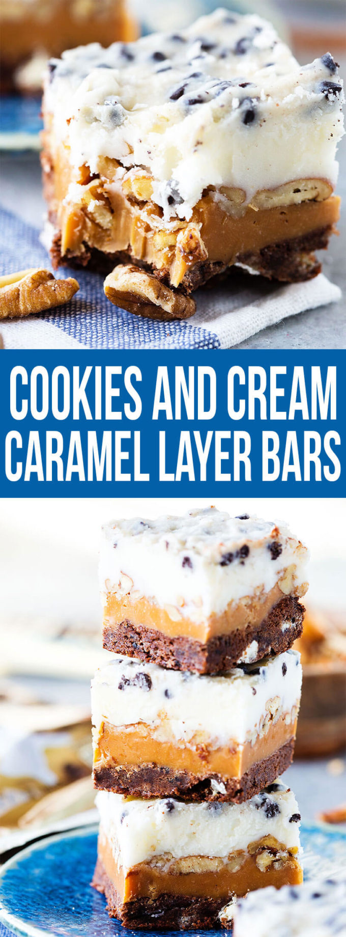 These Cookies and Cream Caramel Layer bars are the category winner for the 48th Pillsbury Bake-Off and they are so tasty