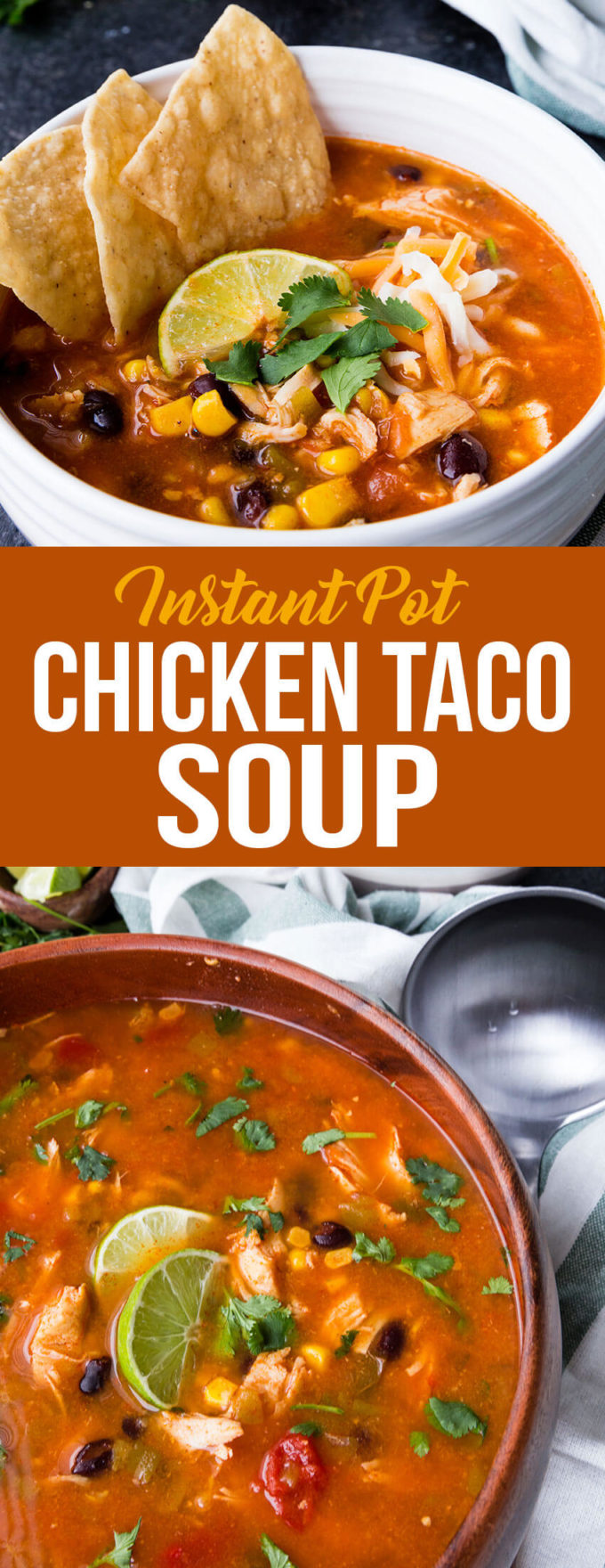 Instant pot chicken taco soup