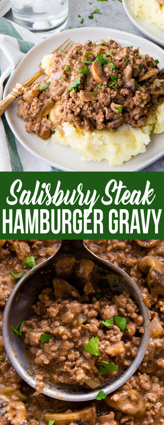 Easy Salisbury steak Hamburger gravy!