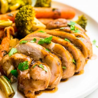 Balsamic Chicken Meal Prep: A delicious balsamic chicken and roasted veggies