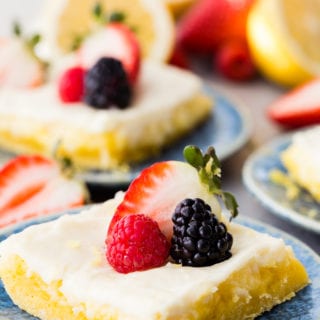 Lemon Cheesecake Bars are perfect for spring