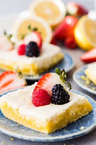 Lemon Cheesecake Bars are perfect for spring