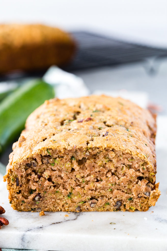 Easy Zucchini Bread, great for using summer zucchini, wonderful texture, delicious, soft, tender, flavorful quick bread.