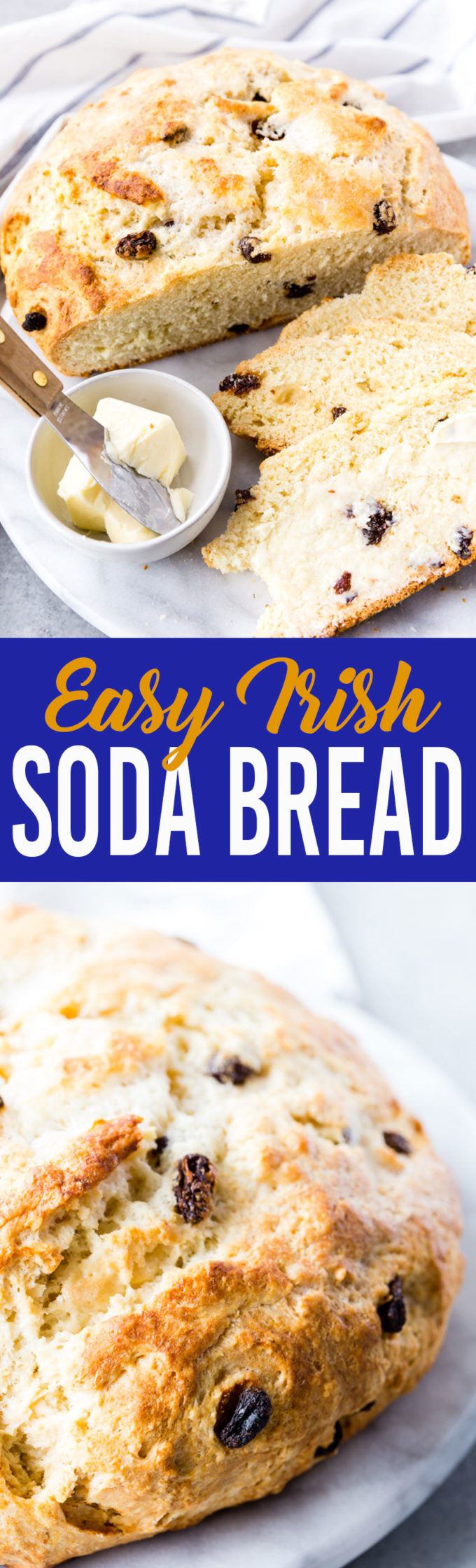 Easy Irish Soda Bread has a dense flavor, crisp crust, and so much flavor. 